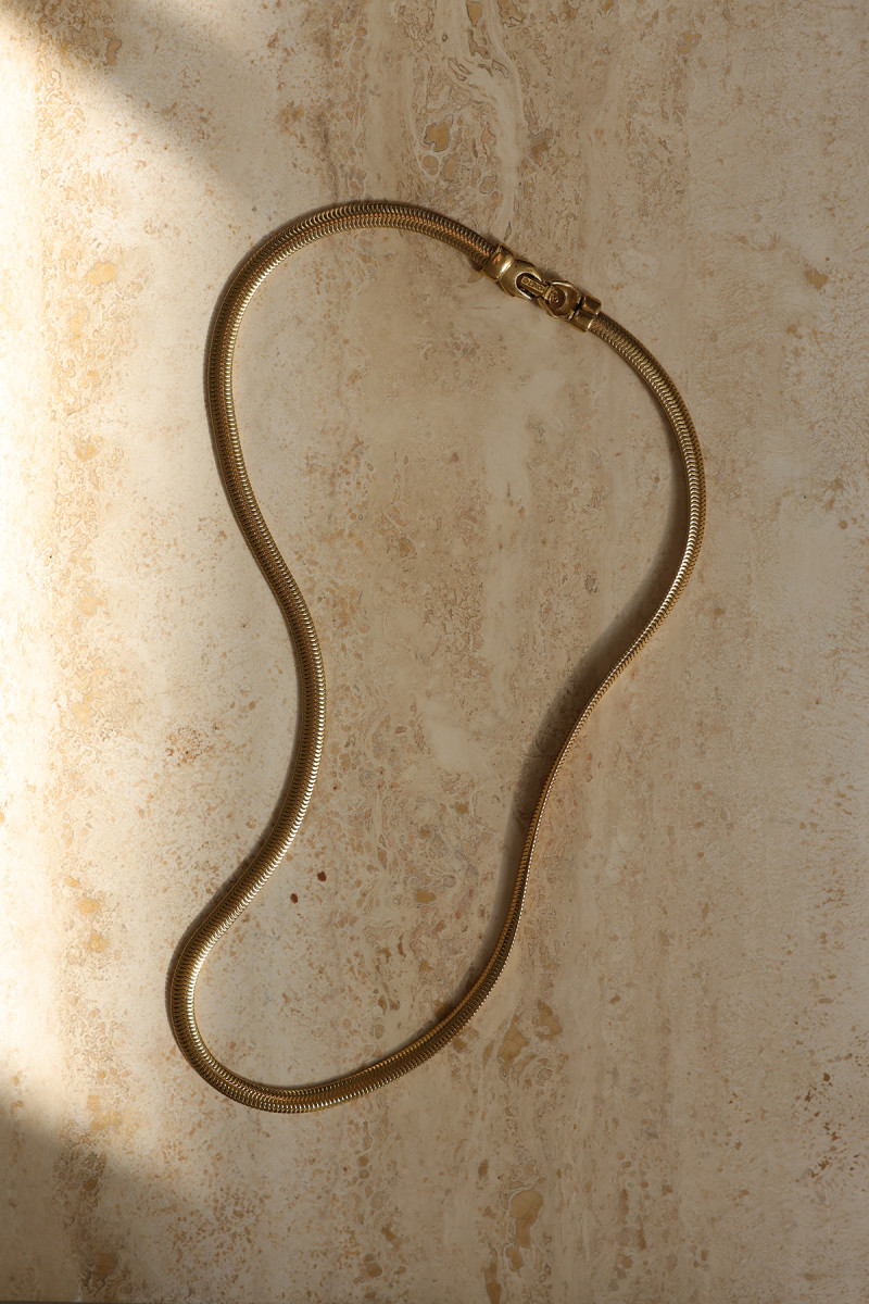 Monet Vintage 18-Carat Gold-Plated Snake Chain