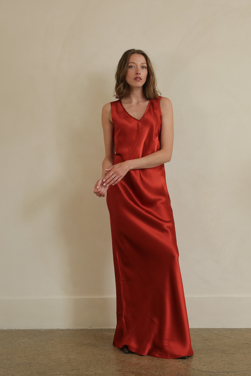 ADRIA SILK MAXI DRESS