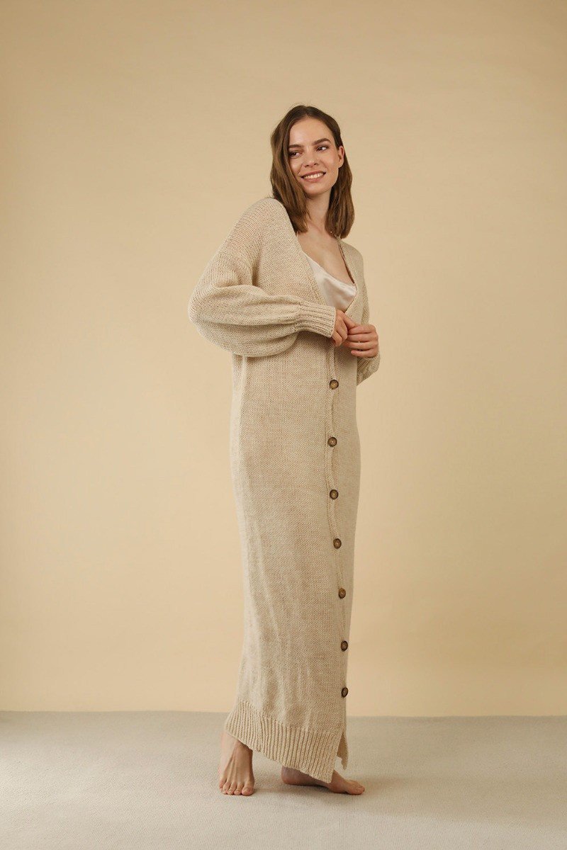 QUINN ALPACA BLEND MAXI CARDIGAN 