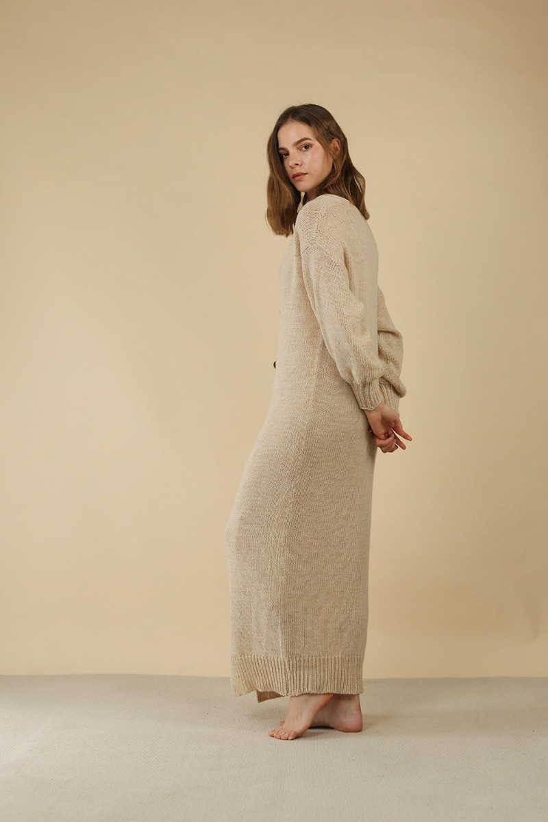 QUINN ALPACA BLEND MAXI CARDIGAN 