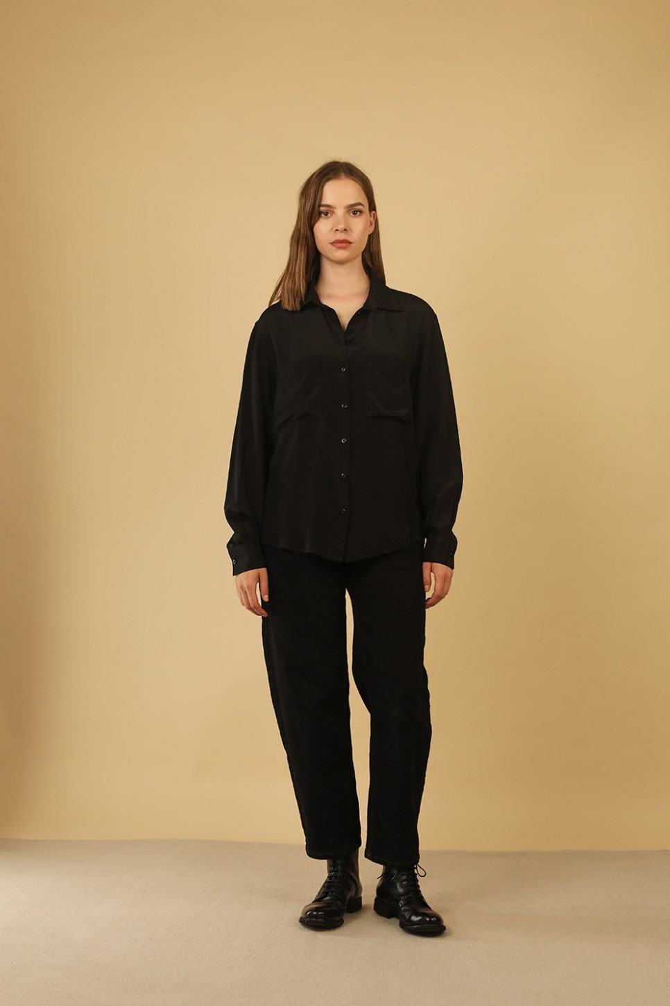 CROPPED BALLOON LEG DENIM JEANS