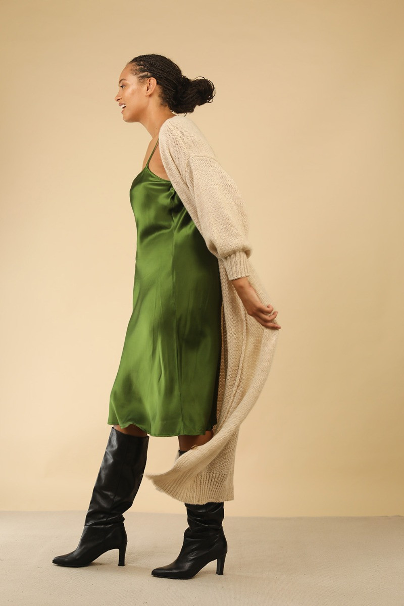 QUINN ALPACA BLEND MAXI CARDIGAN 