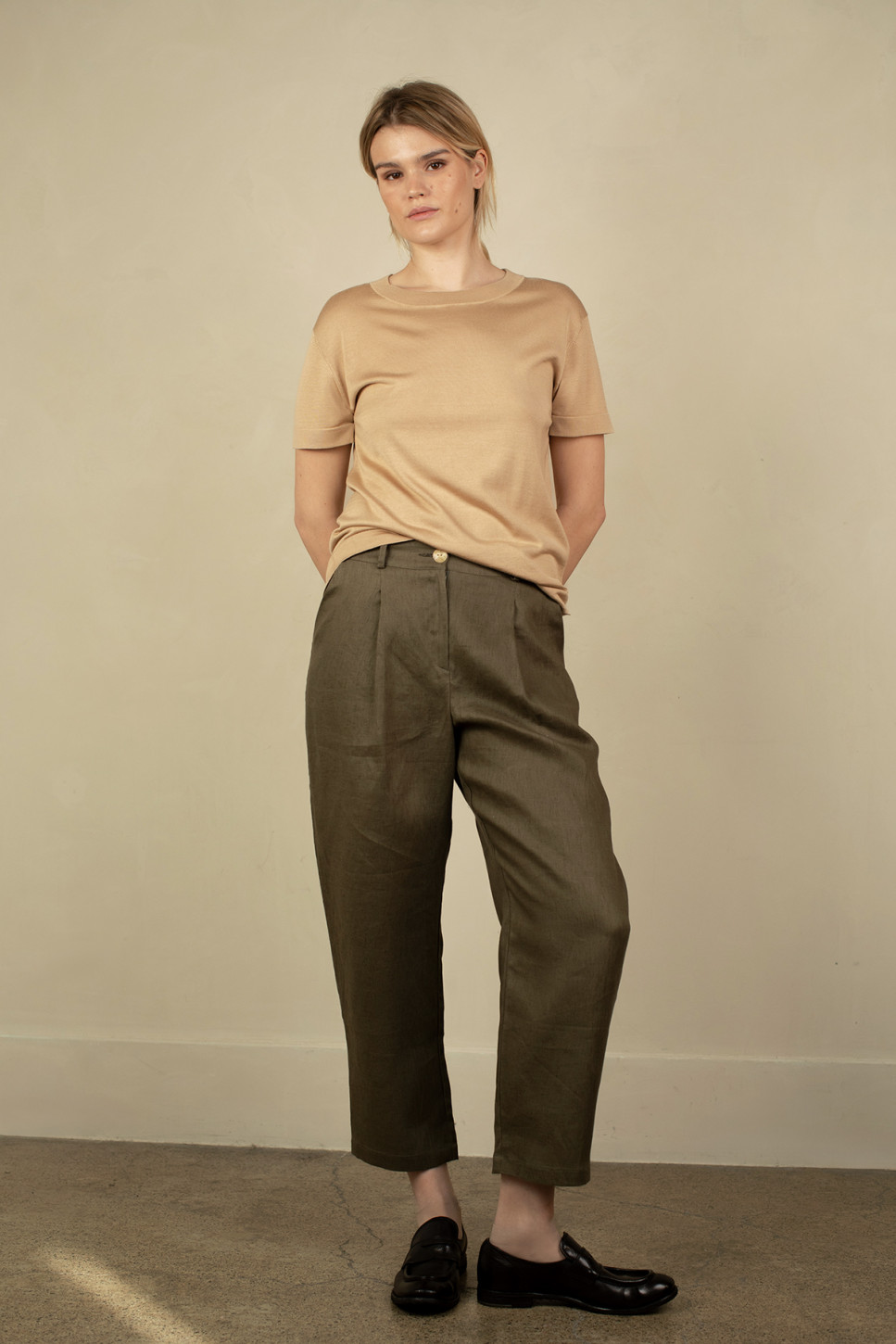 VERT ANOUK LINEN TROUSERS