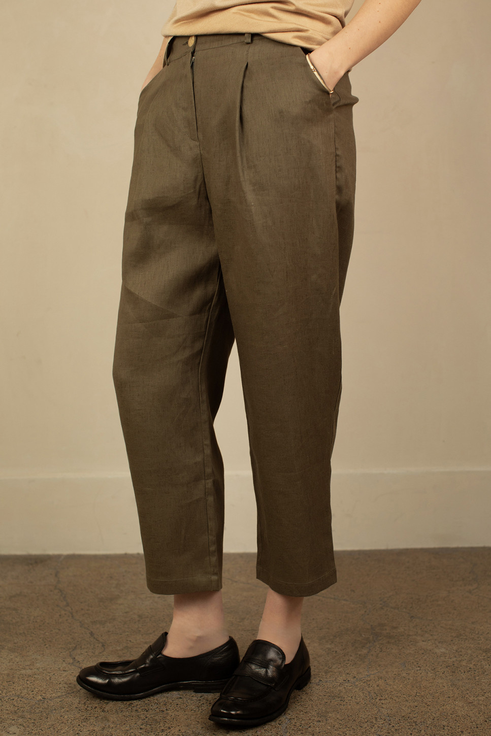 VERT ANOUK LINEN TROUSERS