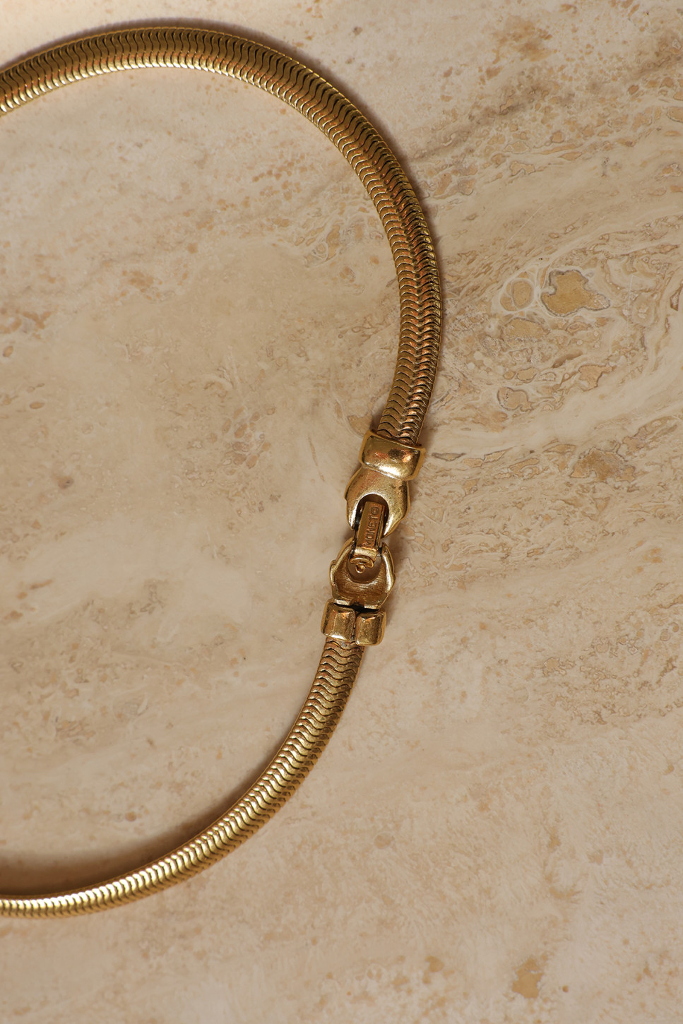 Monet Vintage 18-Carat Gold-Plated Snake Chain
