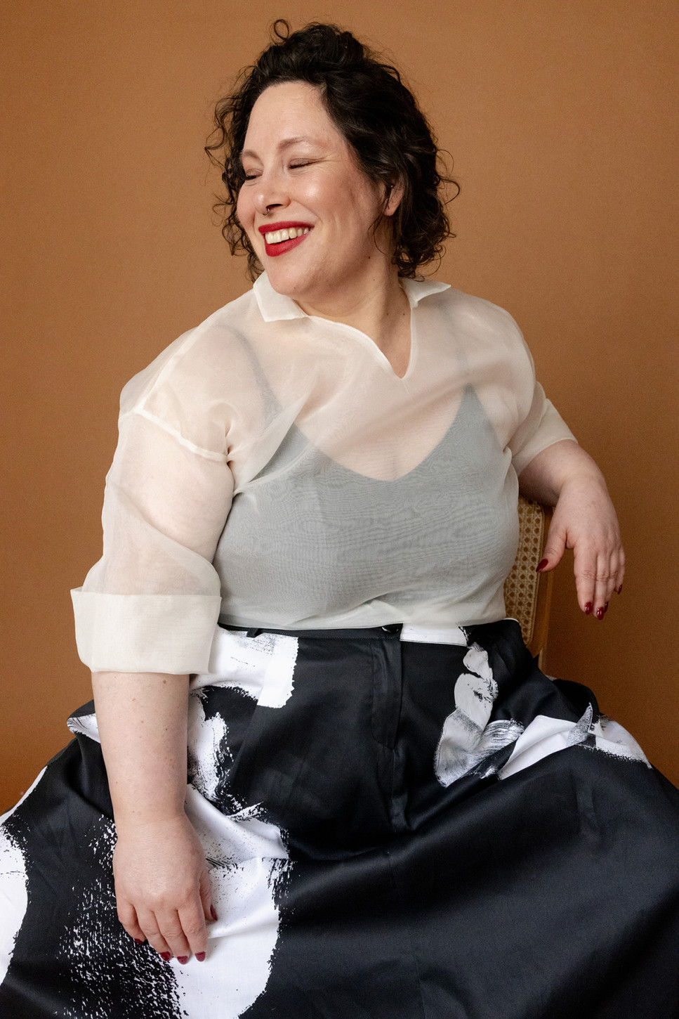 SHIORI MAXI PRINTED- COTTON SKIRT 