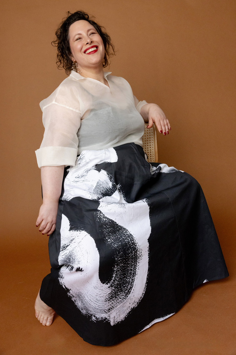 SHIORI MAXI PRINTED- COTTON SKIRT 