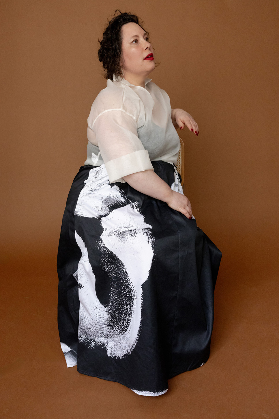 SHIORI MAXI PRINTED- COTTON SKIRT 