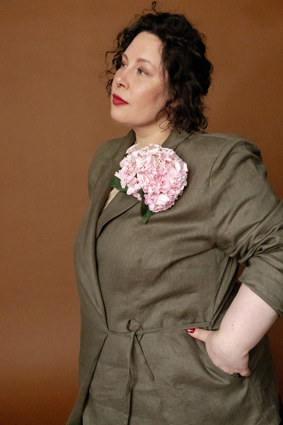 THE LINEN NORI BLAZER 