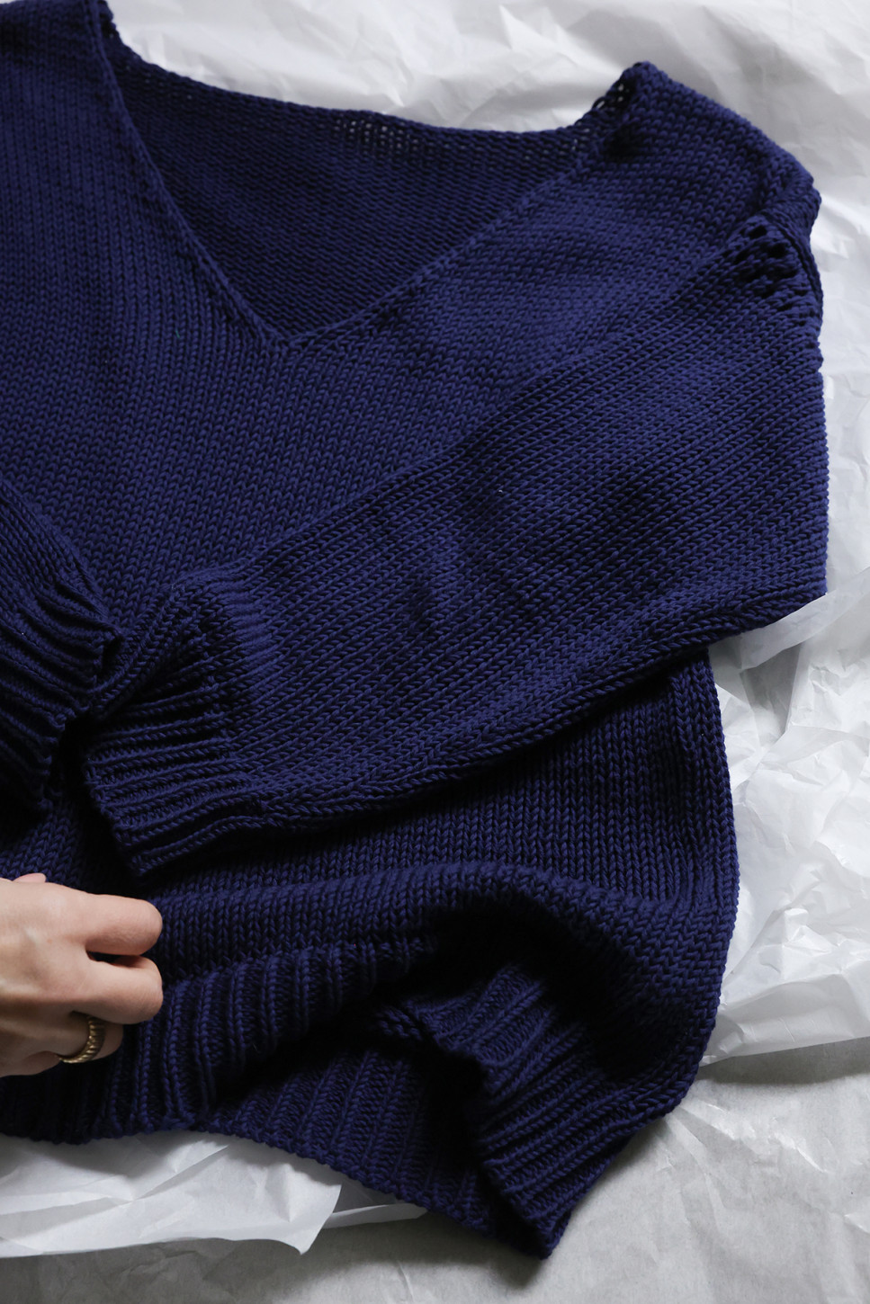 IRIS REVERSIBLE COTTON SWEATER