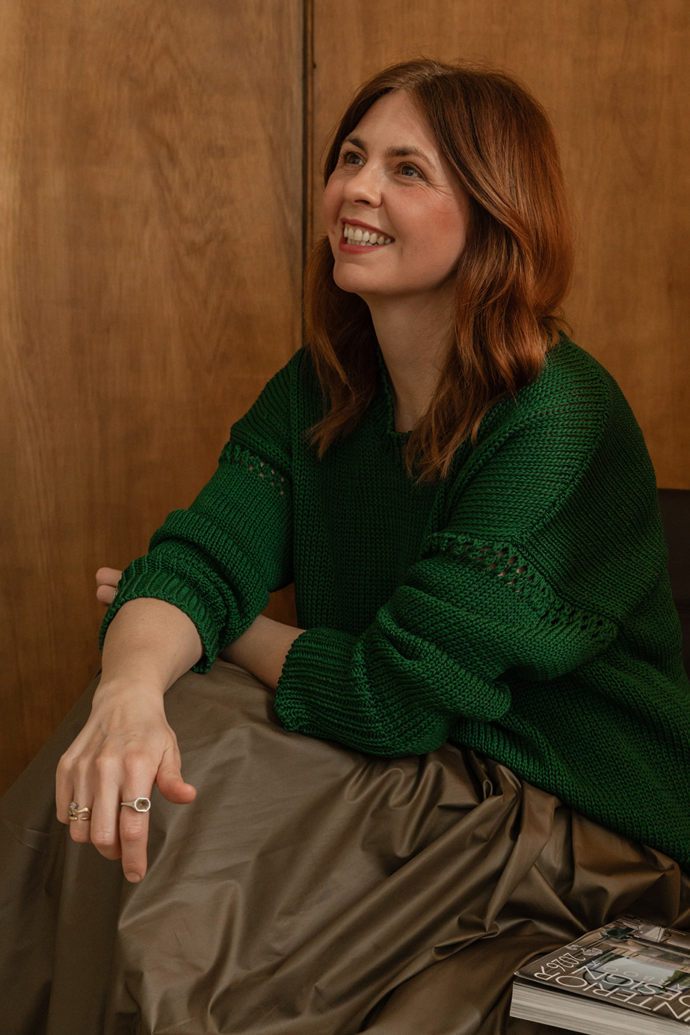 VERT CREW NECK COTTON SWEATER