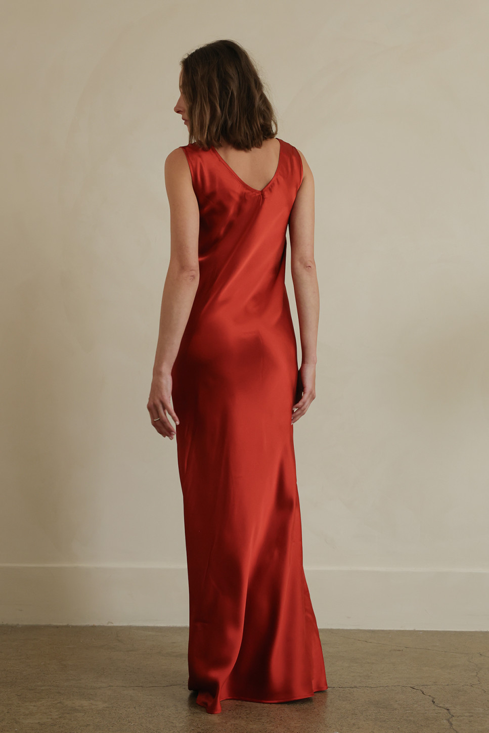 ADRIA SILK MAXI DRESS