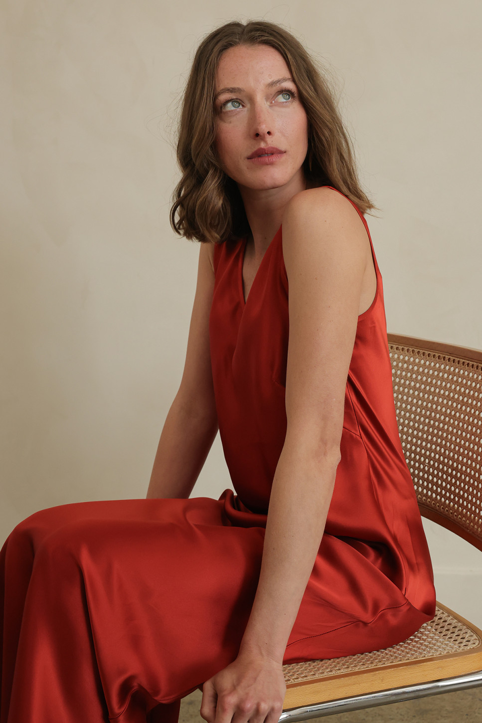 ADRIA SILK MAXI DRESS