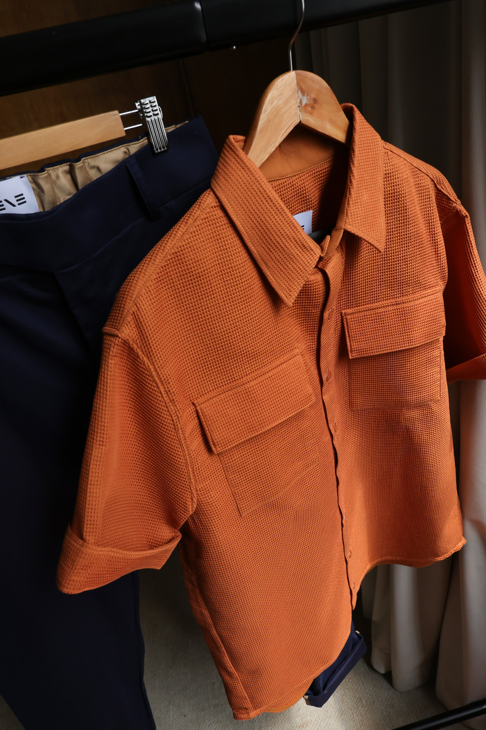 Cruz Cotton Piqué Shirt – Amber