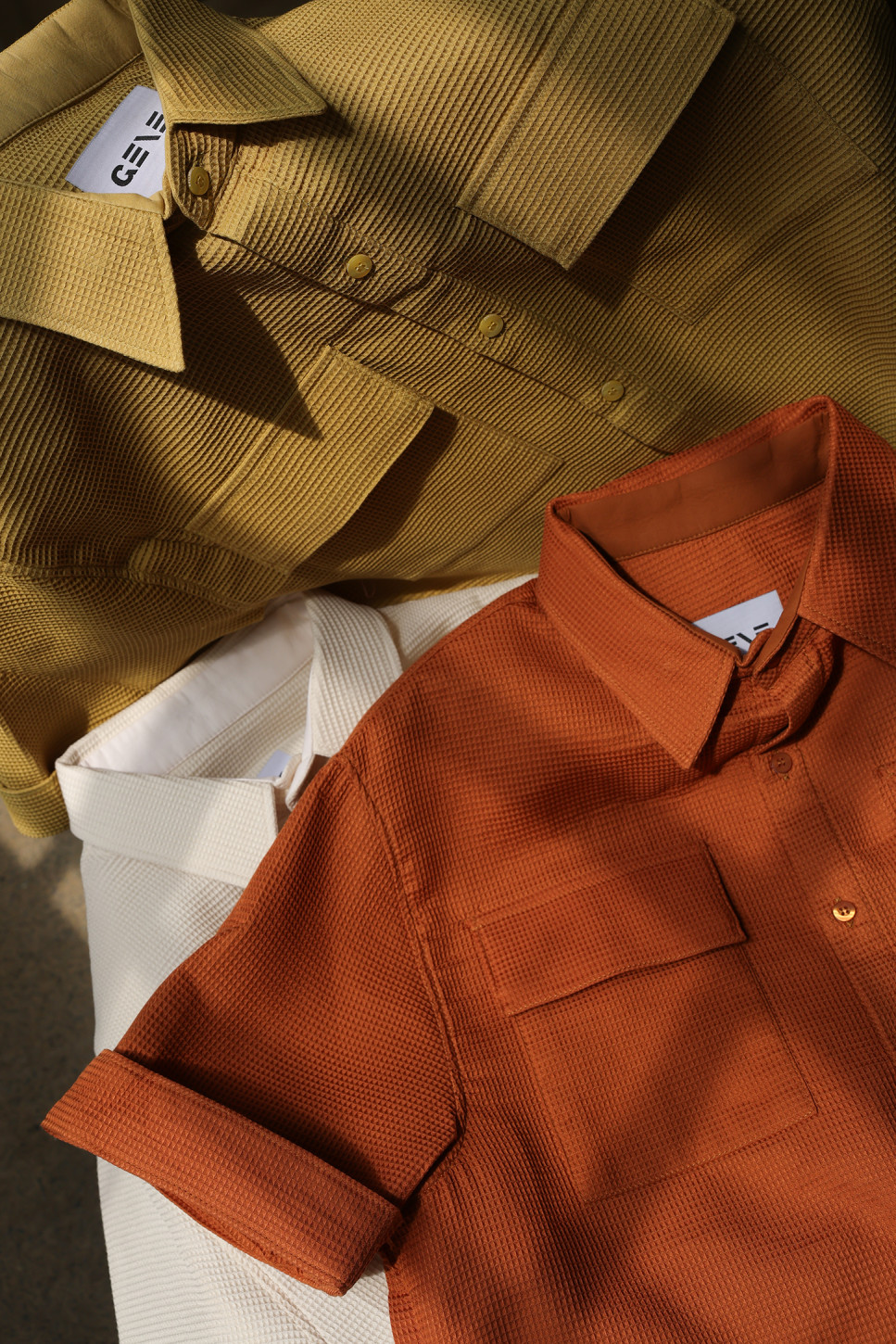 Cruz Cotton Piqué Shirt – Amber