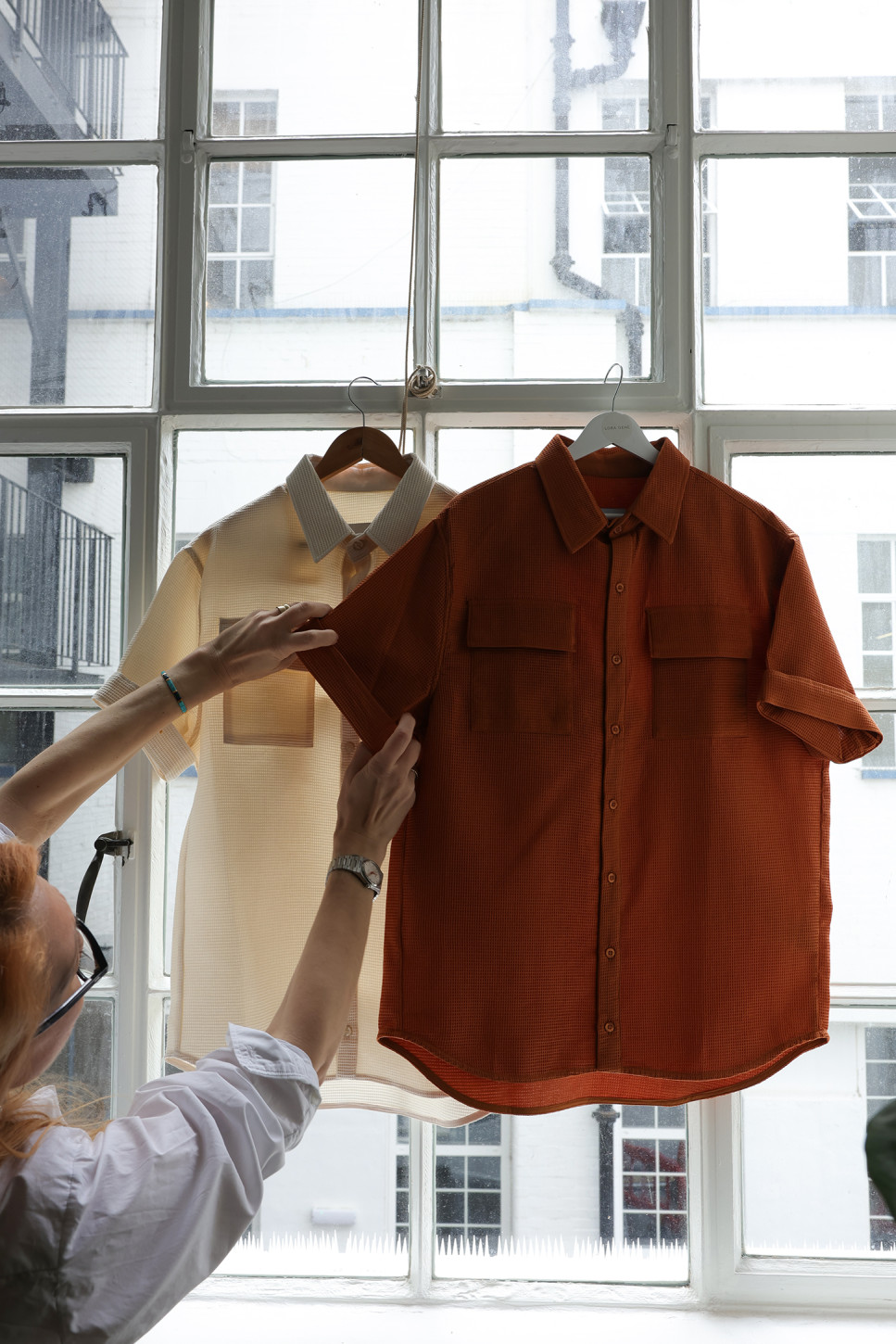 Cruz Cotton Piqué Shirt – Ivory