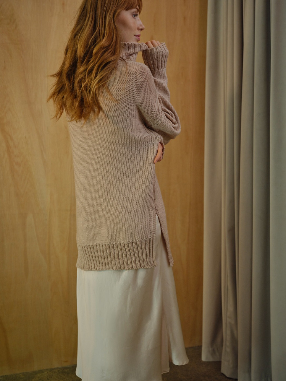 LONDON PURE WOOL HIGH NECK SWEATER LoraGene