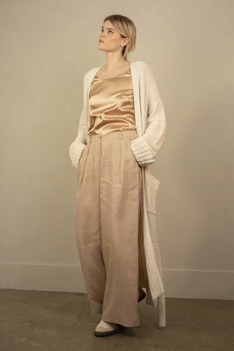 AMELIA MAXI COTTON CARDIGAN