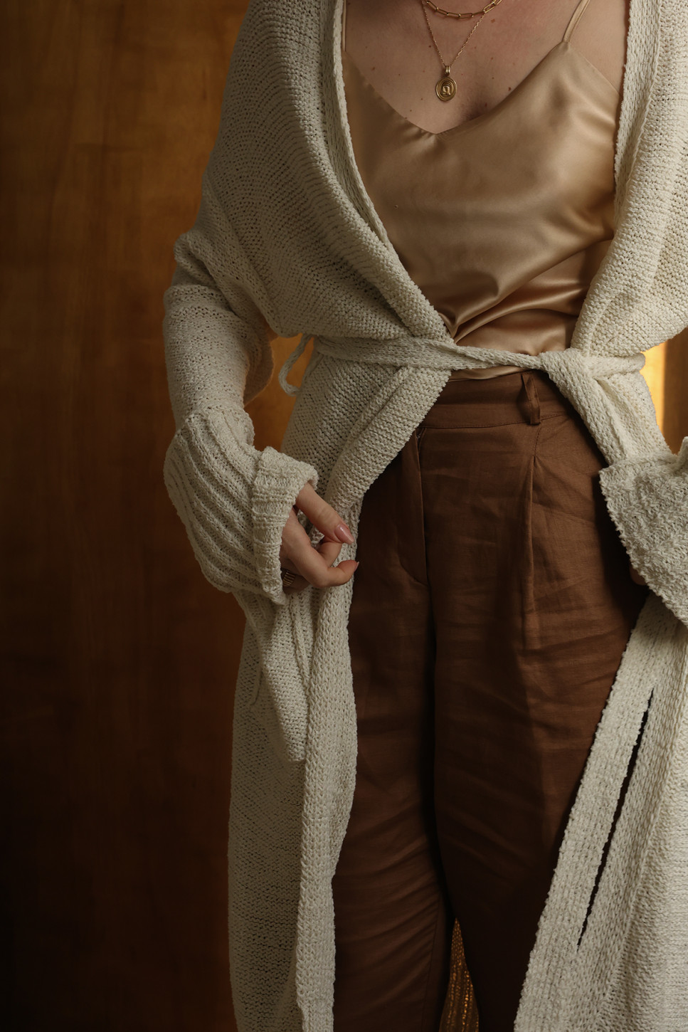 AMELIA MAXI COTTON CARDIGAN