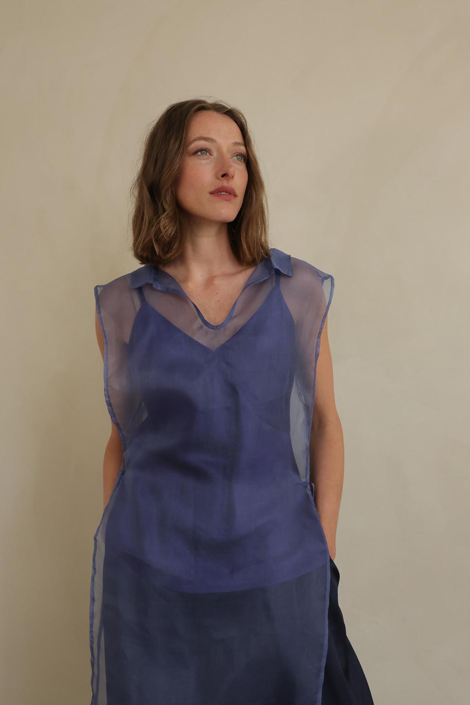 ARA SILK ORGANZA TUNIC