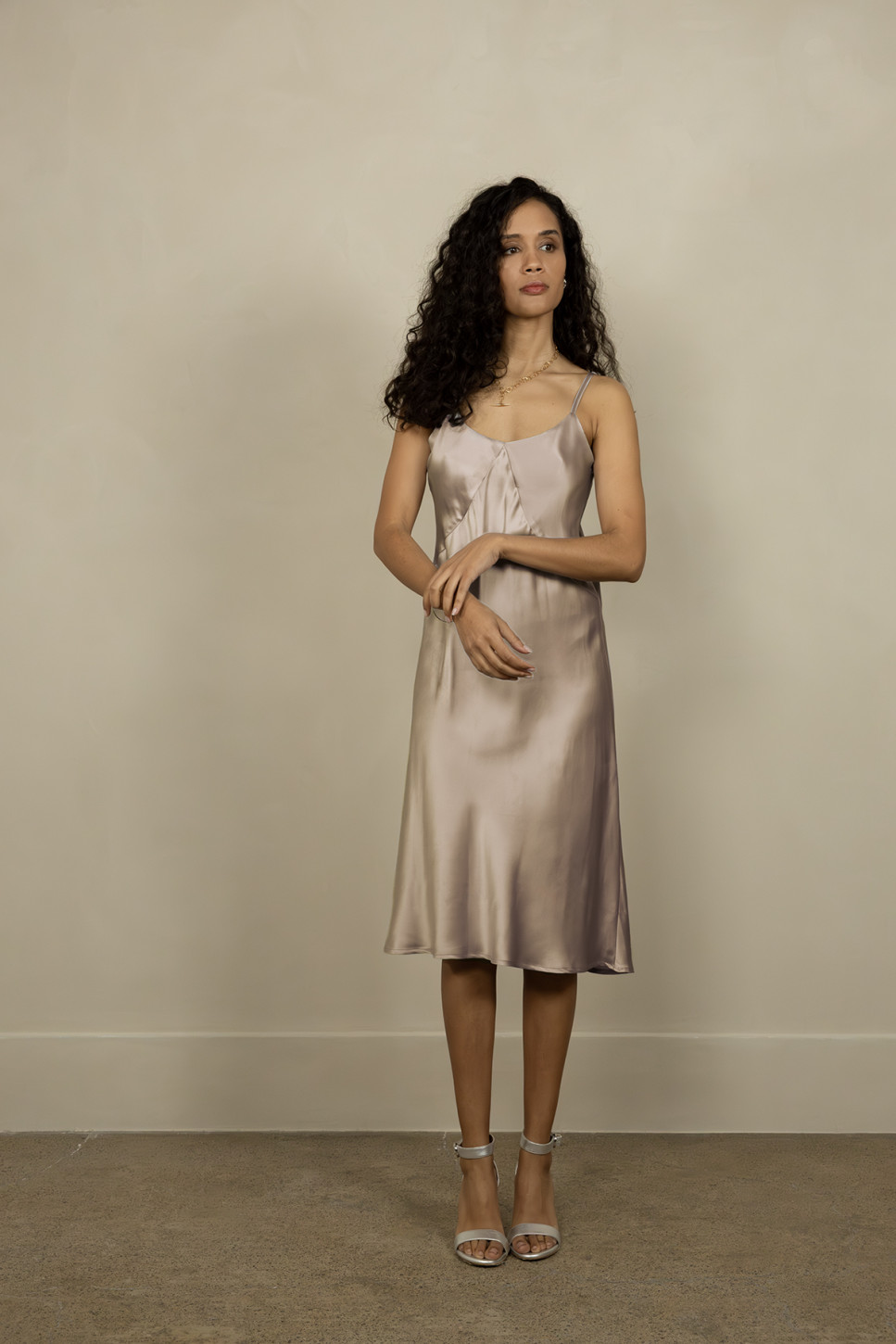 THE AUDREY SILK SLIP DRESS