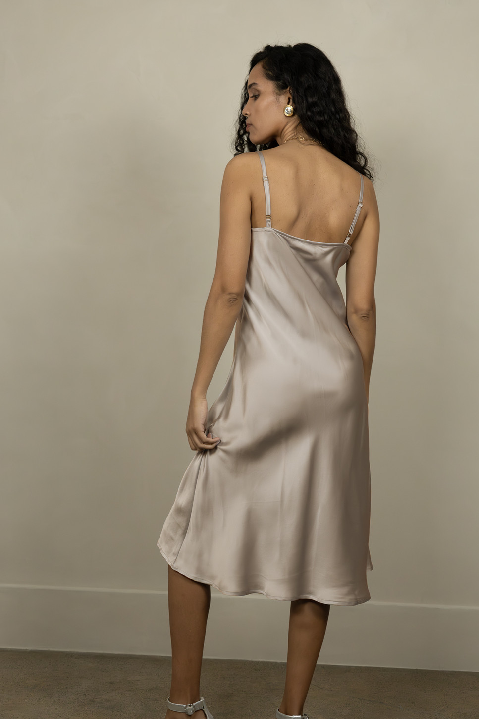 THE AUDREY SILK SLIP DRESS