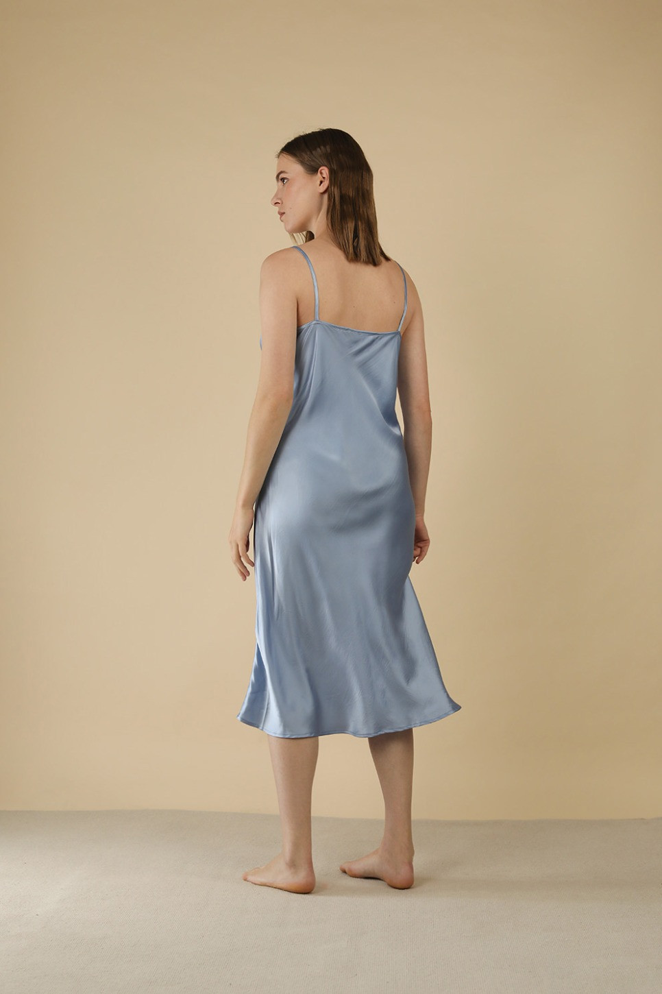 THE OPAL AUDREY SILK SLIP DRESS 