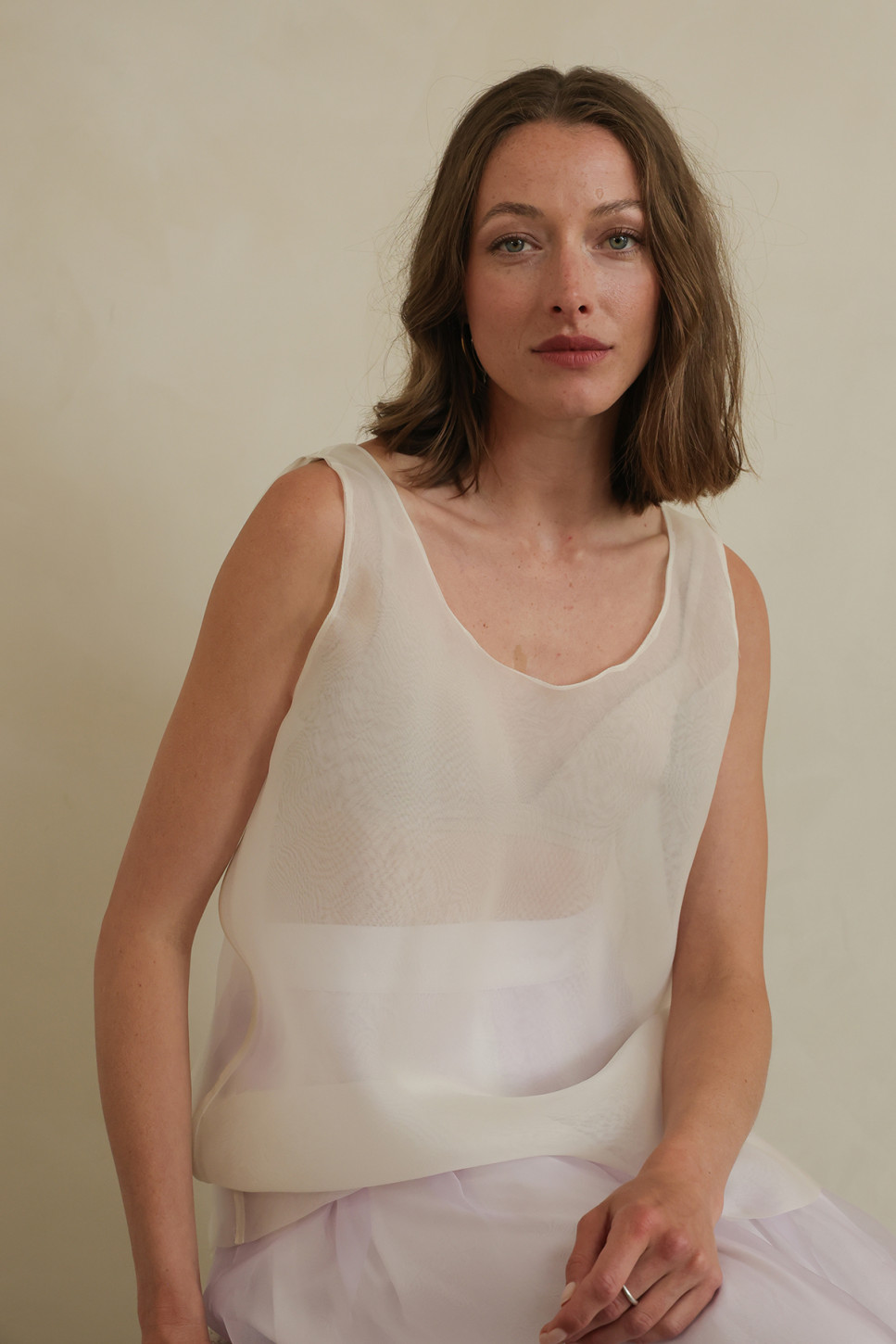 MARNIE SILK ORGANZA TOP