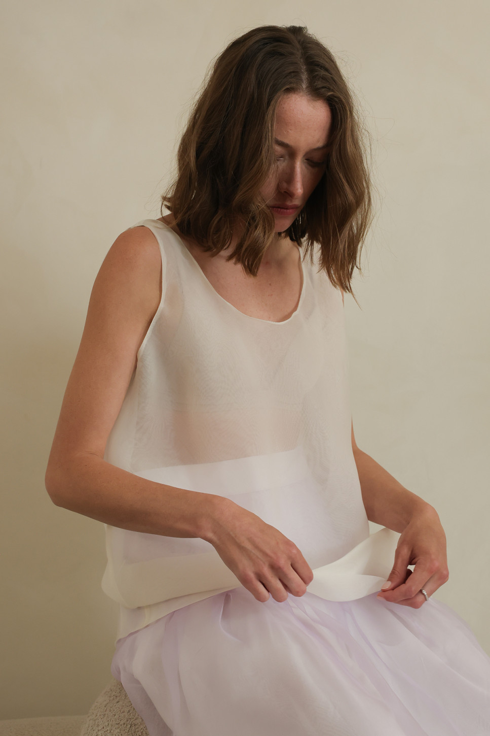 MARNIE SILK ORGANZA TOP