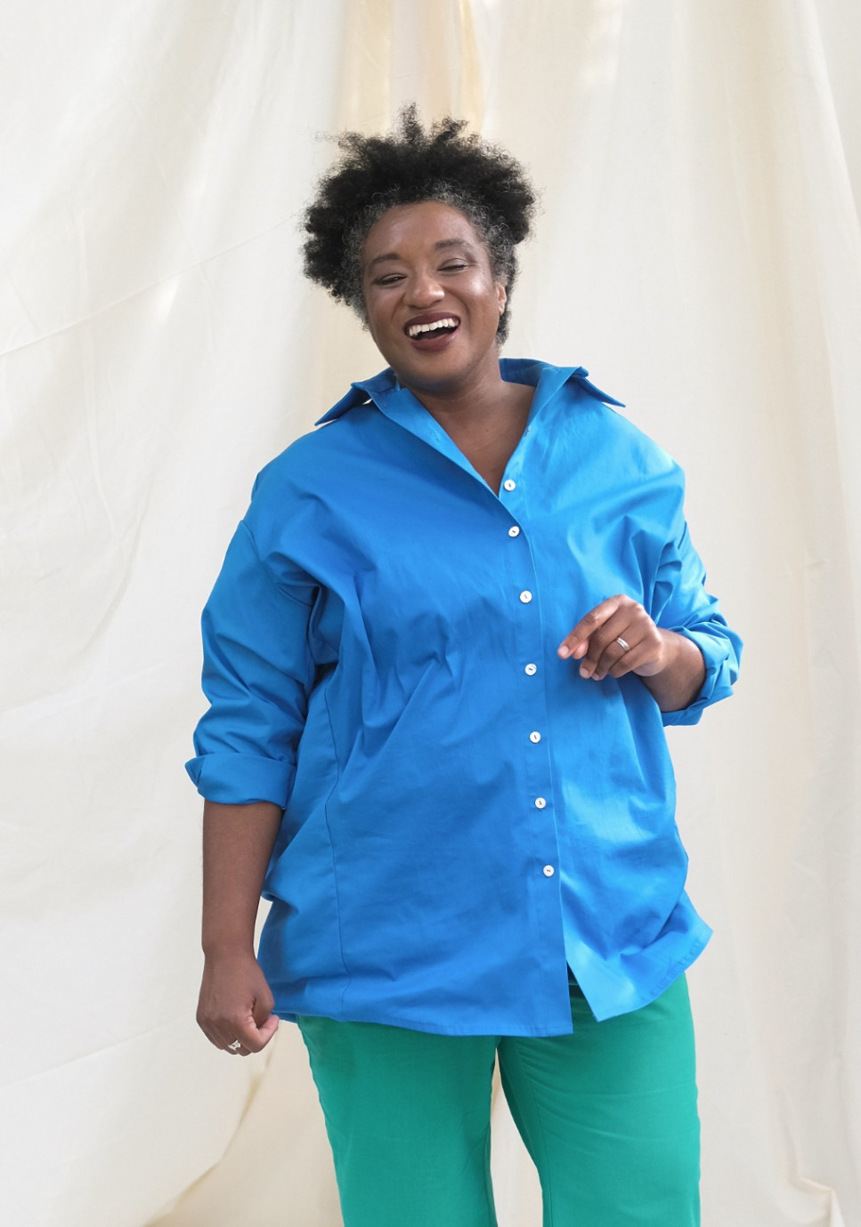 OVERSIZED COTTON CANVAS SHIRT BY AJA 