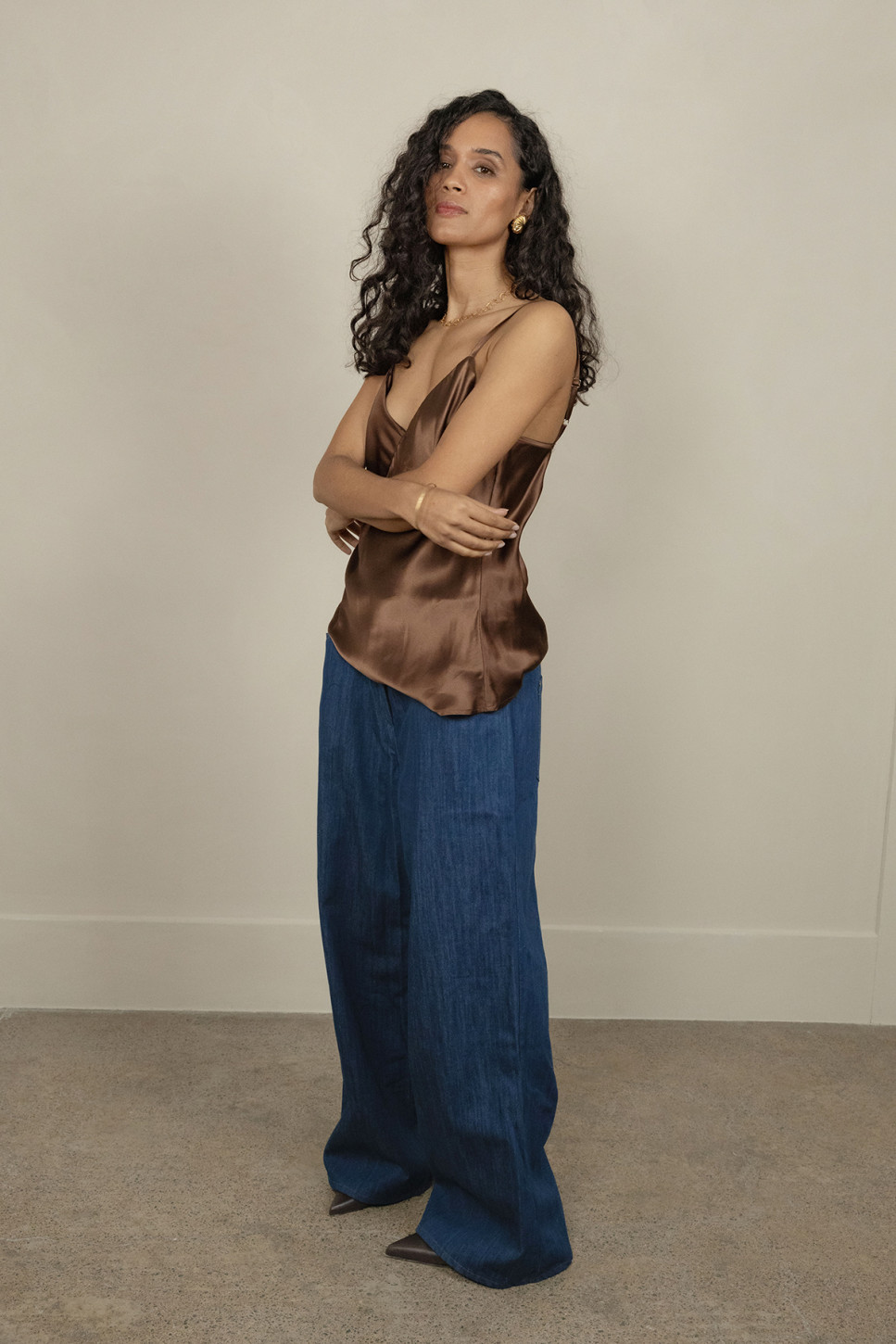 THE AUDREY SILK CAMI TOP