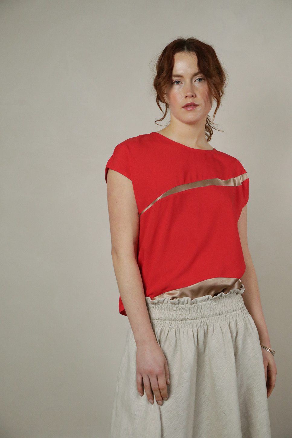 FLEUR COLOUR BLOCKED TOP