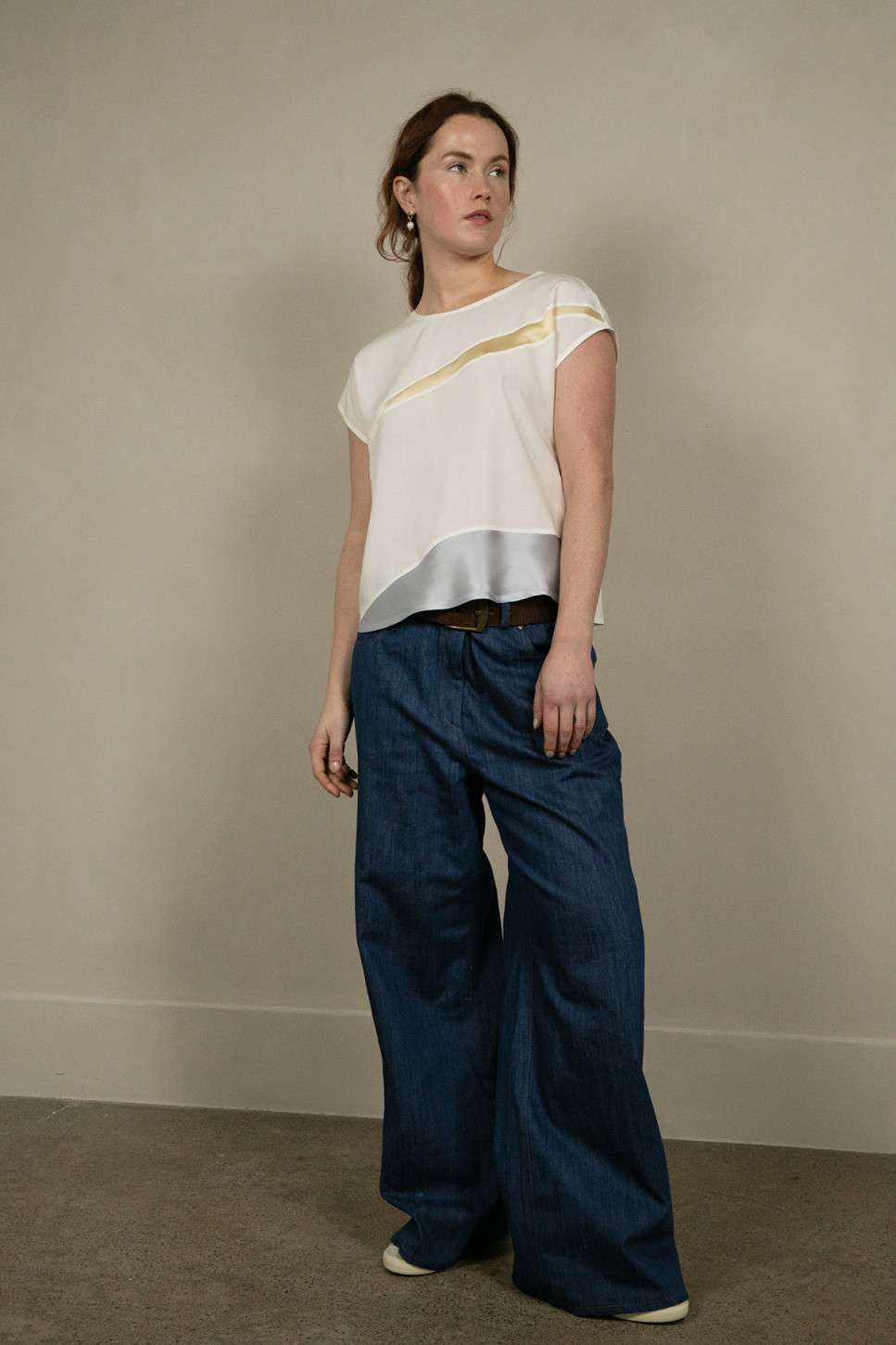CLEO COLOUR-BLOCKED TOP 