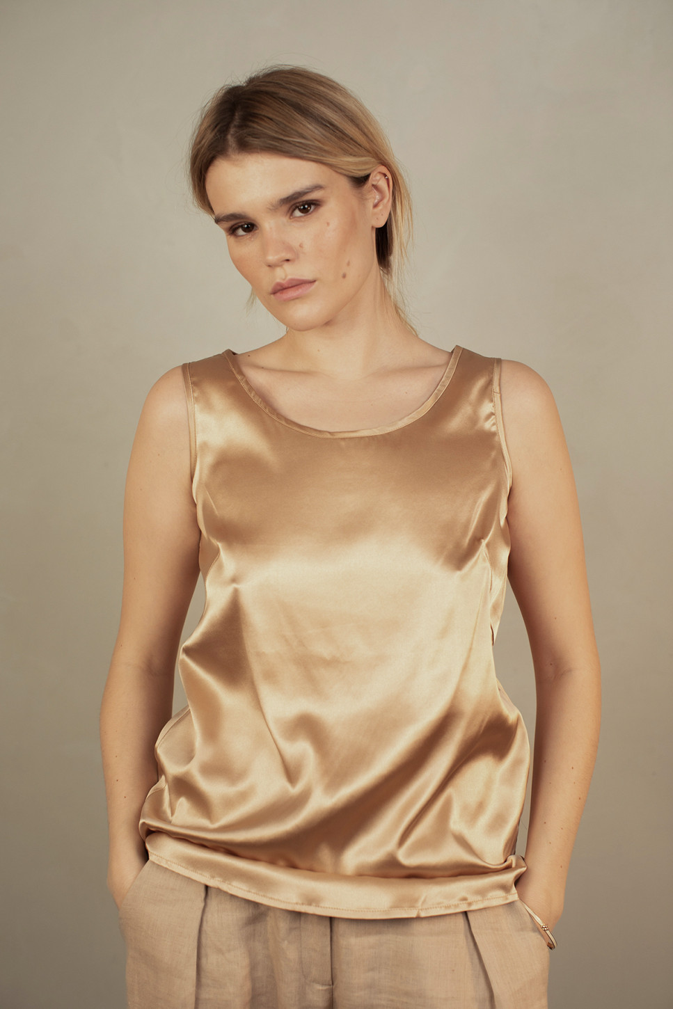 COLETTE SILK TANK TOP