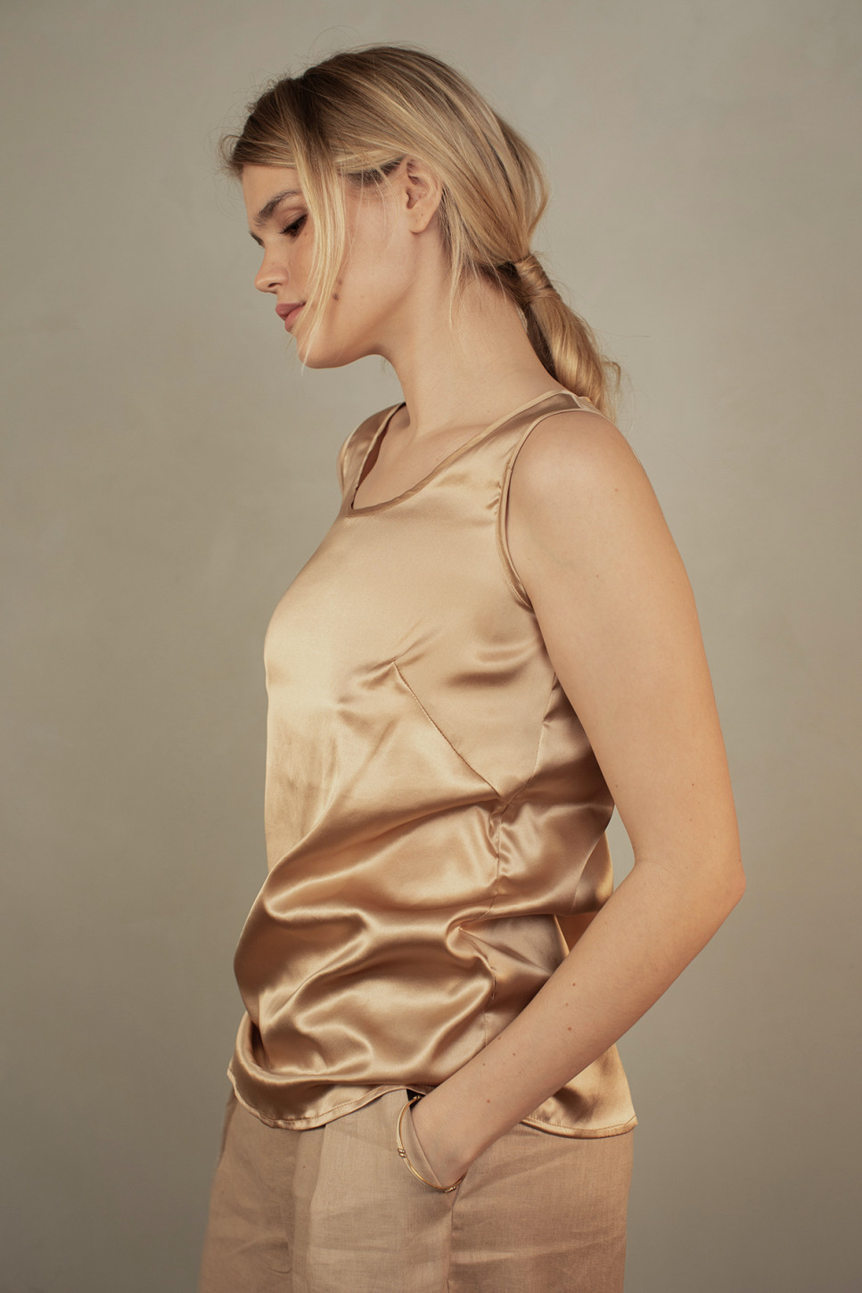 COLETTE SILK TANK TOP