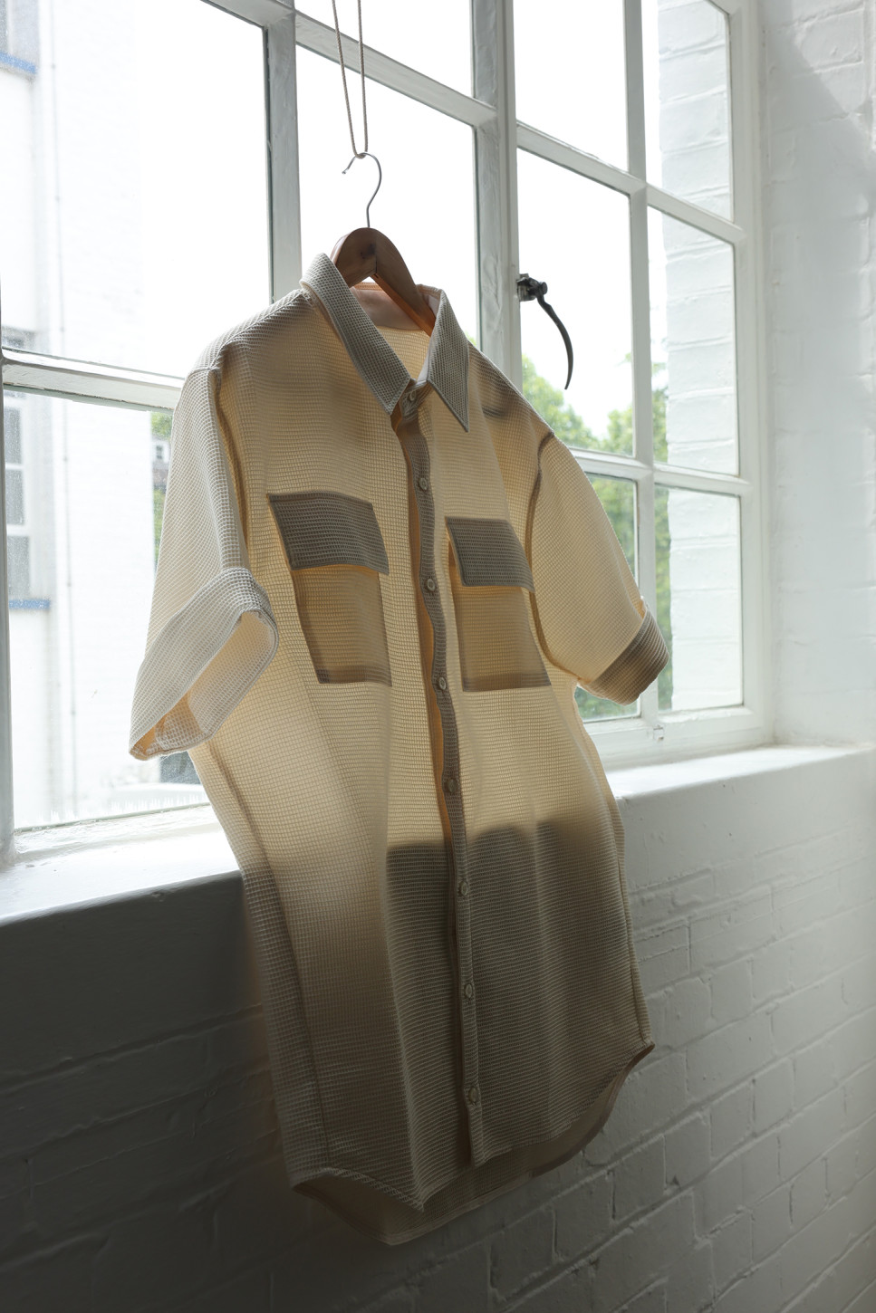Cruz Cotton Piqué Shirt – Ivory