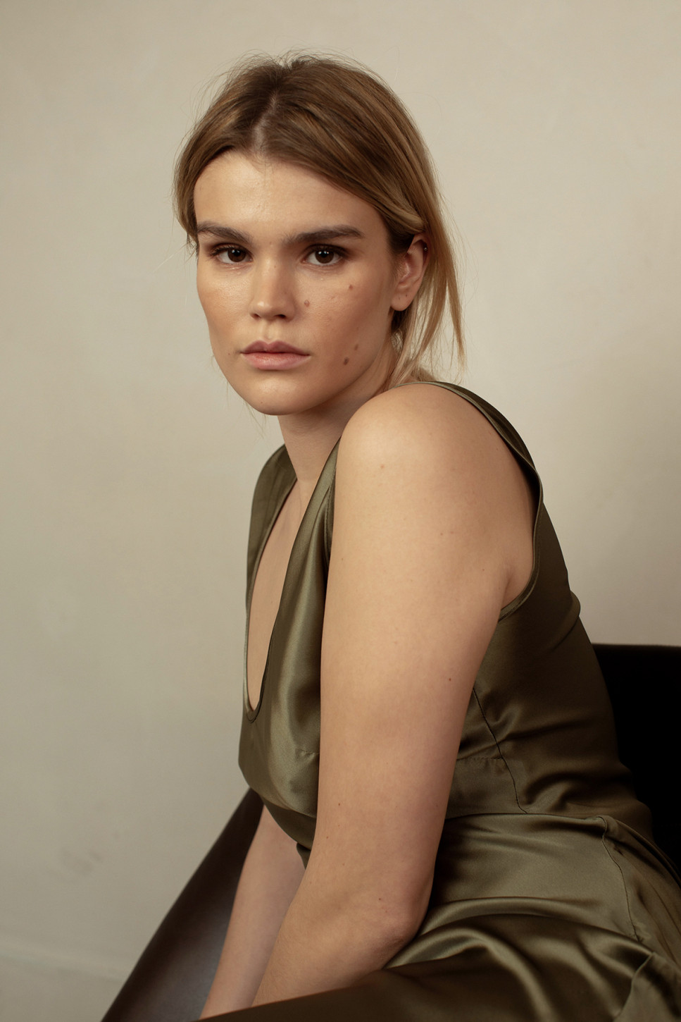 ELIAH MAXI SILK BIAS DRESS