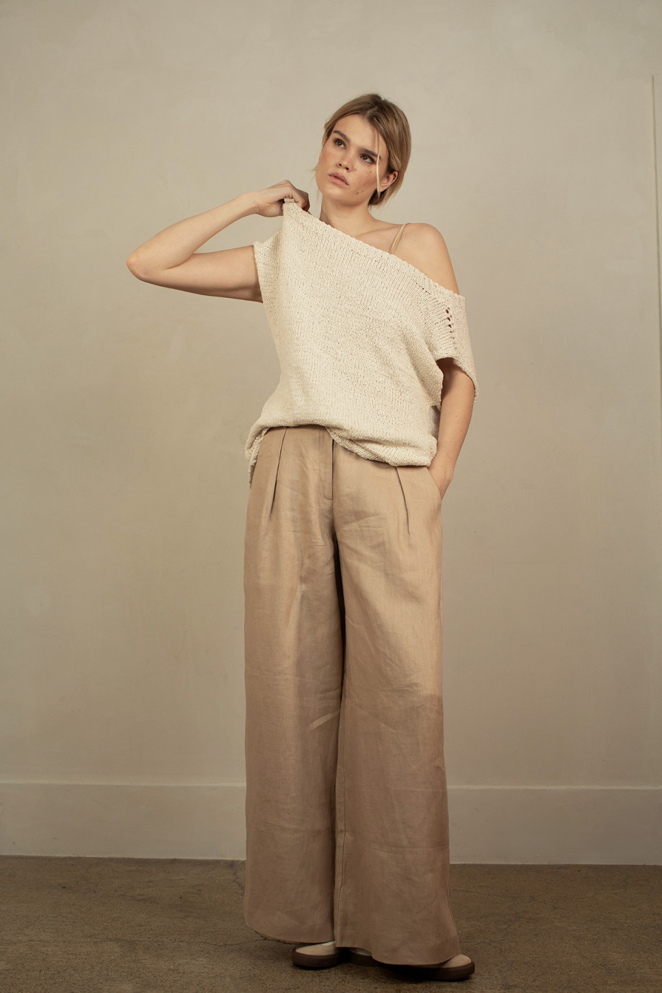 ELISE COTTON KNITTED TOP