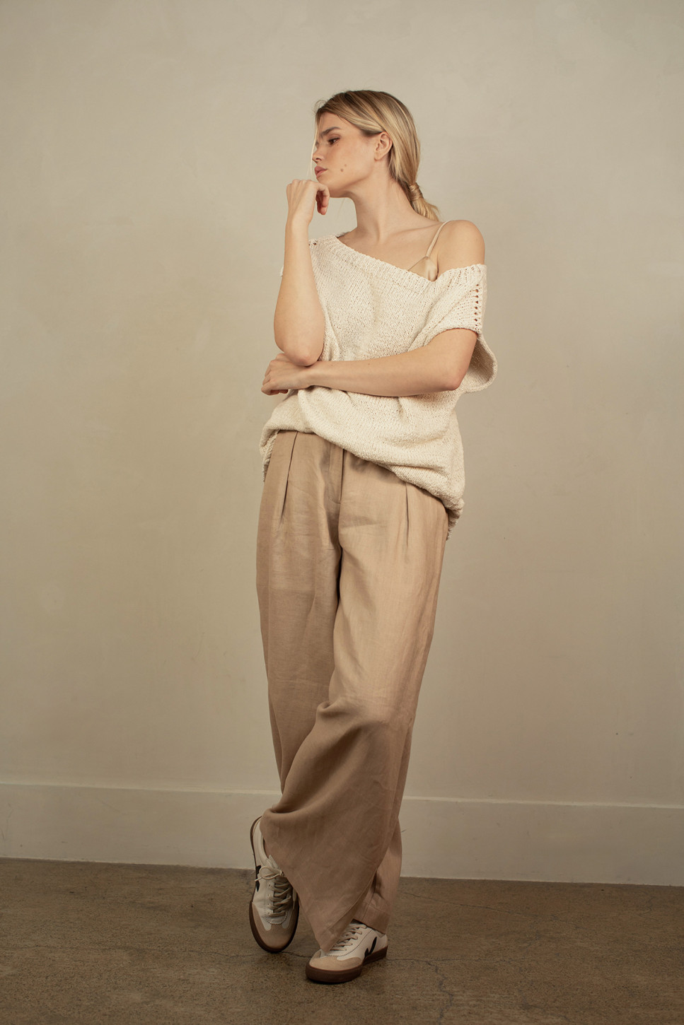 ELISE COTTON KNITTED TOP