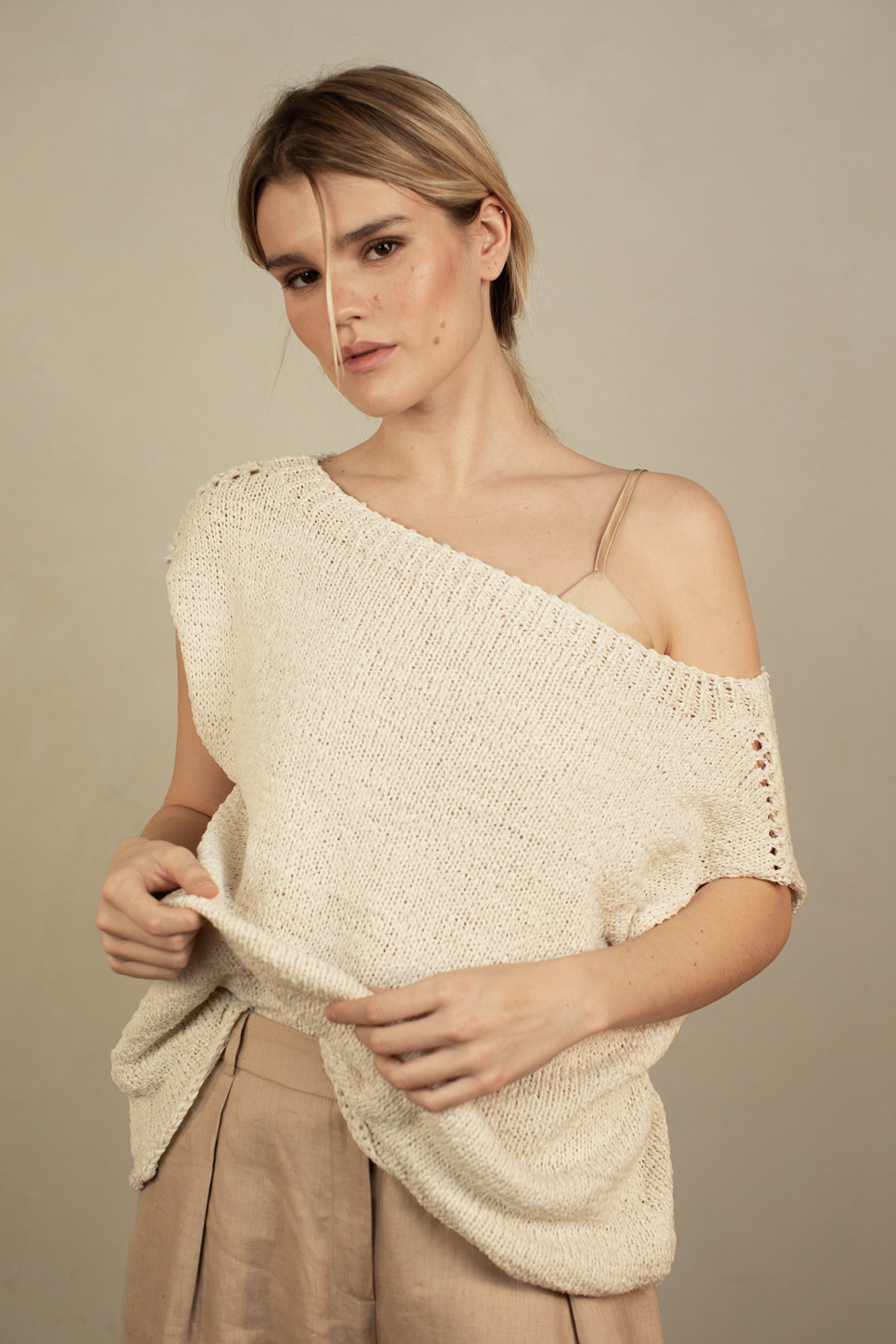 ELISE COTTON KNITTED TOP