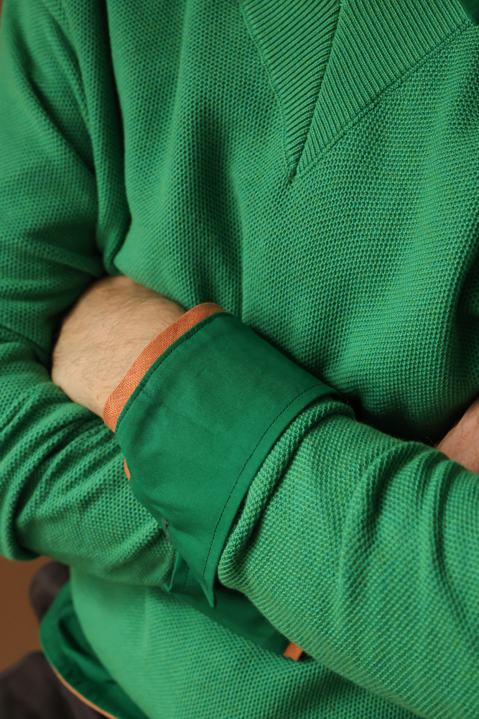 Fern Frame V-Neck Sweater 