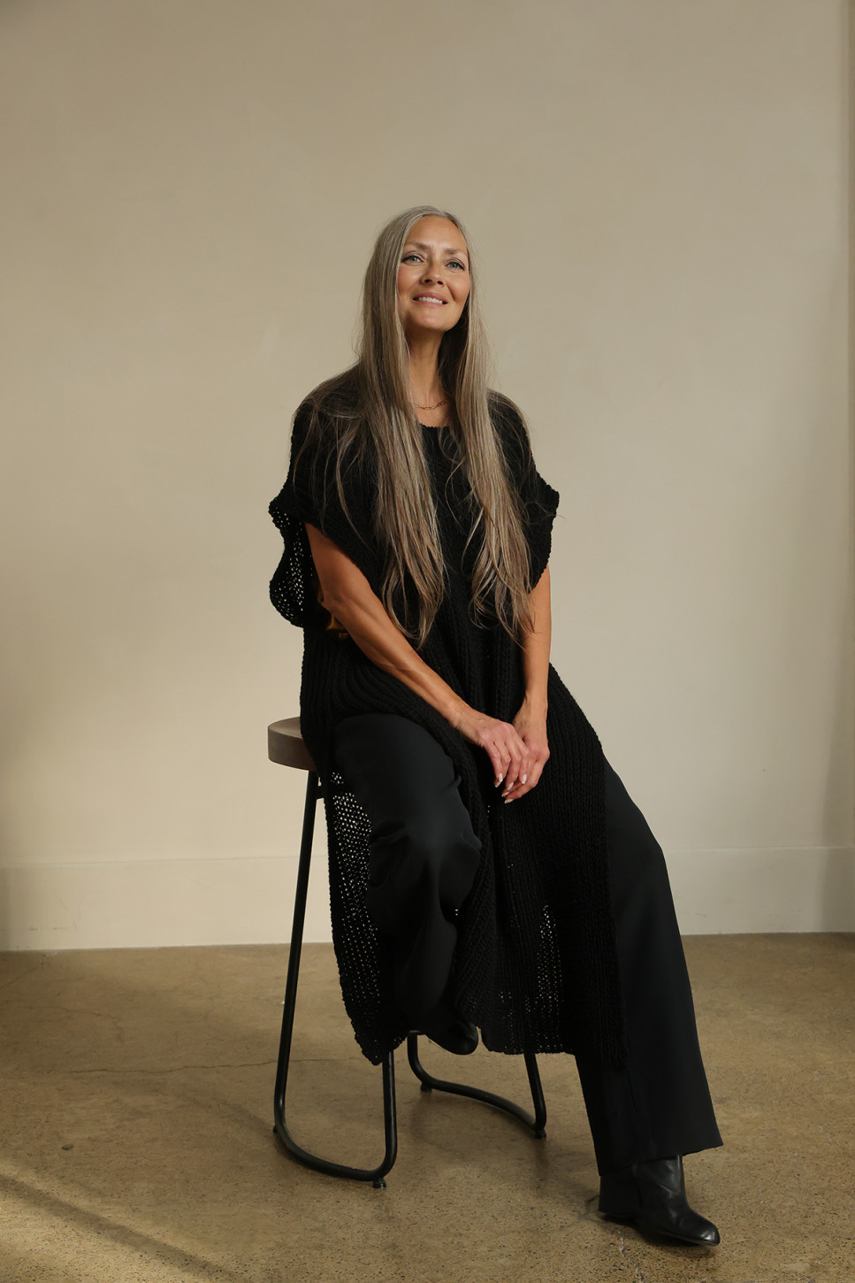 PEARL DROPPED SHOULDER TUNIC 