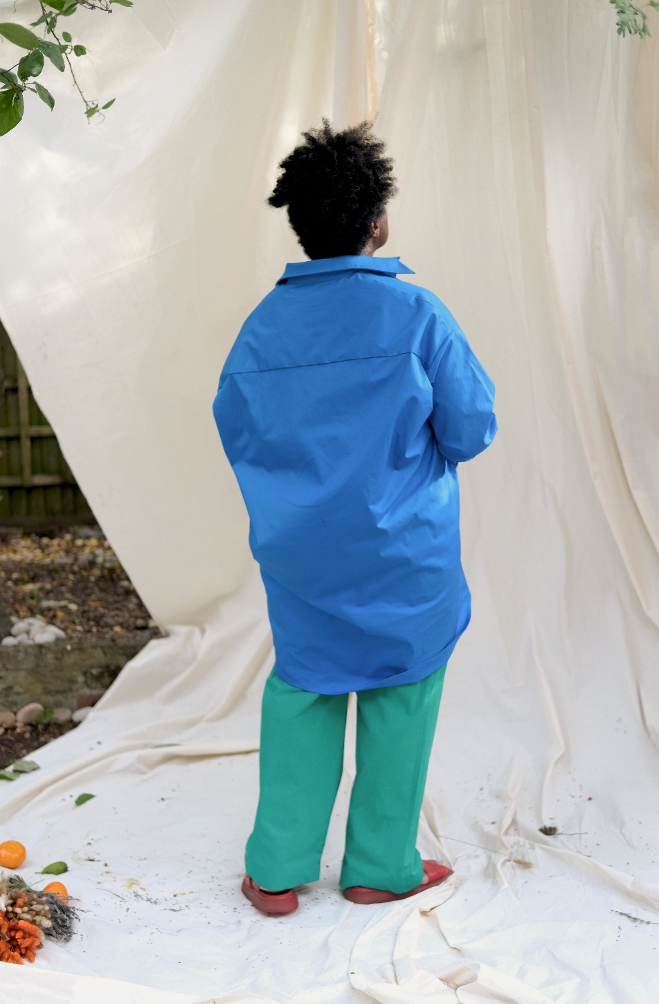 OVERSIZED COTTON CANVAS SHIRT BY AJA 