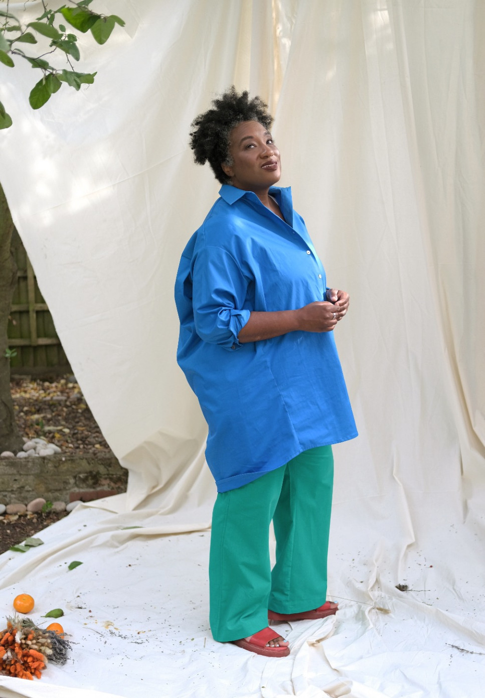 OVERSIZED COTTON CANVAS SHIRT BY AJA 