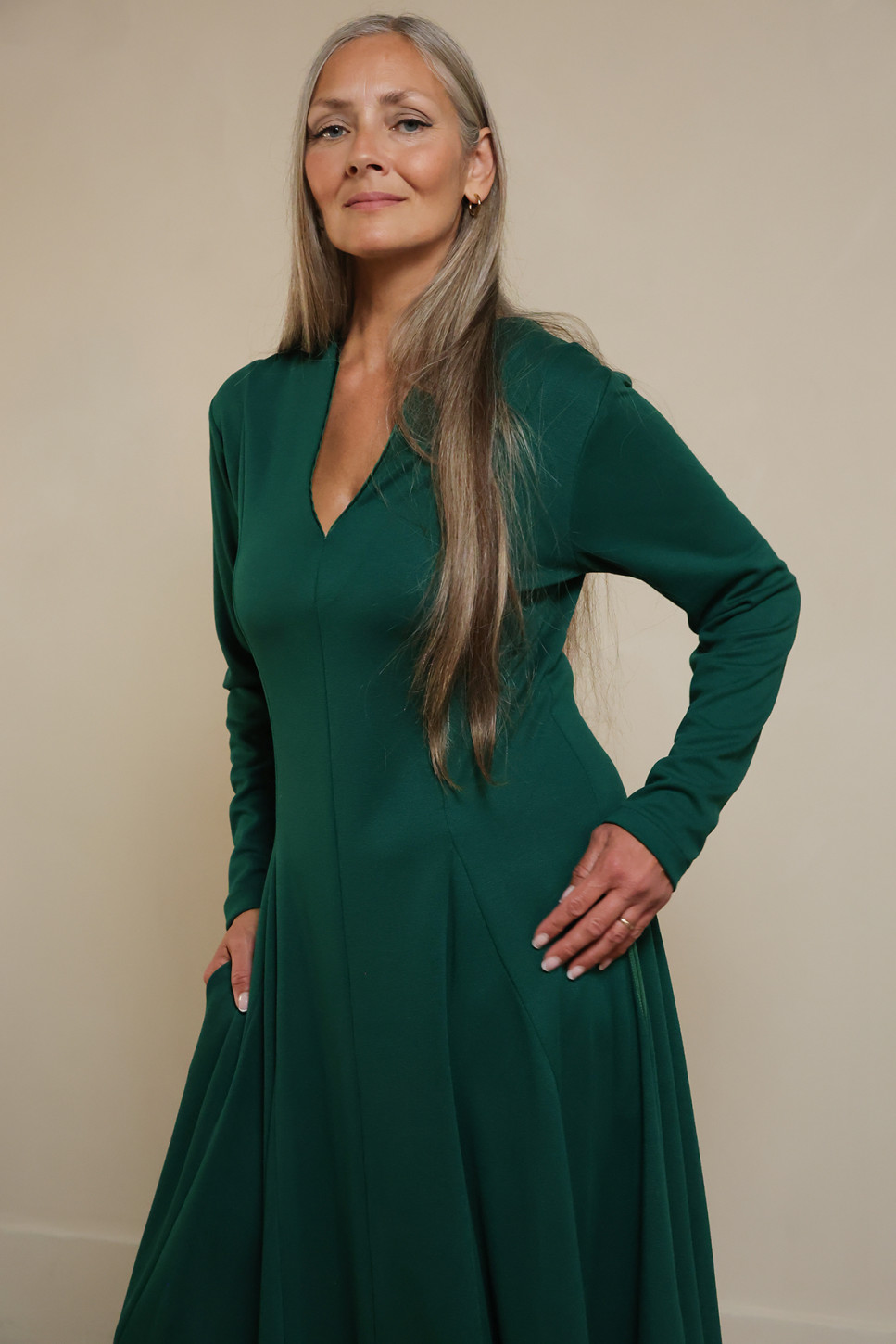 HARLEY LONG SLEEVE DRESS FROM PONTE JERSEY