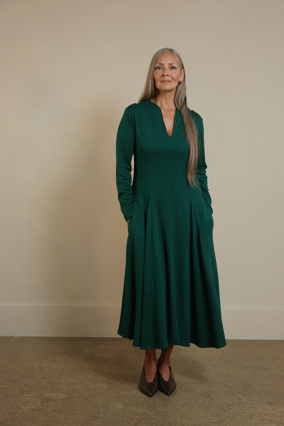 HARLEY LONG SLEEVE DRESS FROM PONTE JERSEY