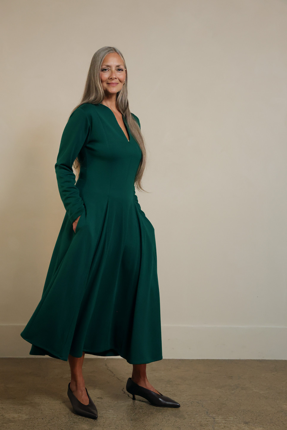 HARLEY LONG SLEEVE DRESS FROM PONTE JERSEY