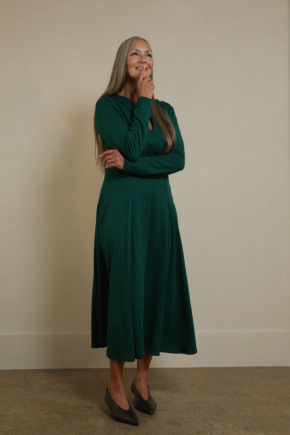 HARLEY LONG SLEEVE DRESS FROM PONTE JERSEY