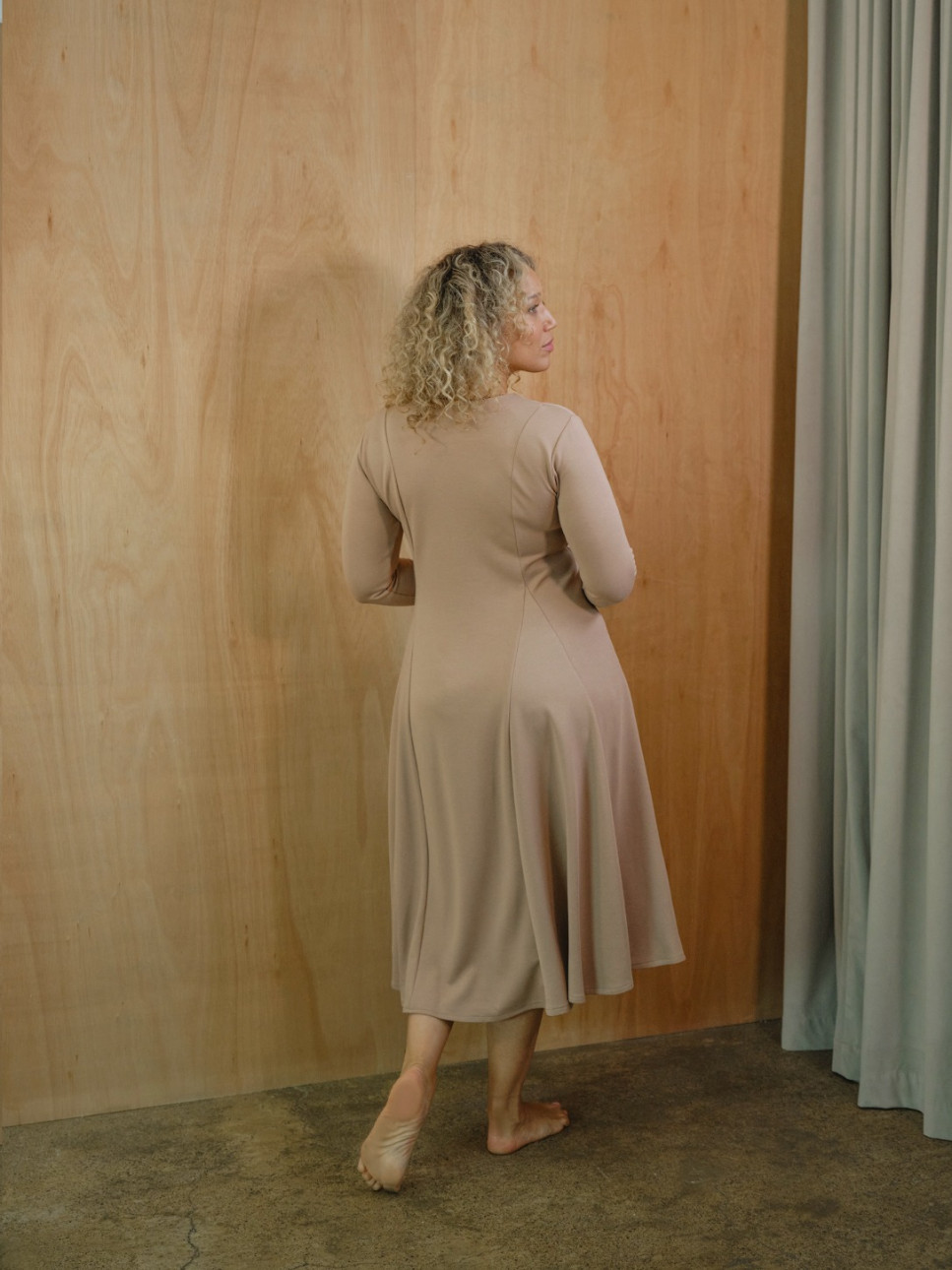 HARLEY LONG SLEEVE DRESS FROM PONTE JERSEY