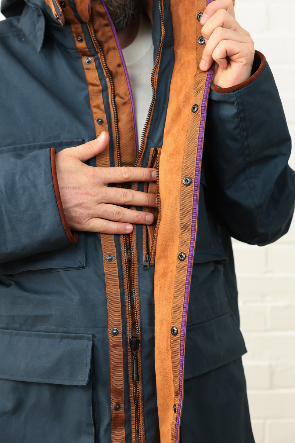 The Hawthorn Parka in navy 